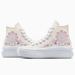 ♾️Chuck Taylor All Star Move Platform Gradient Flowers